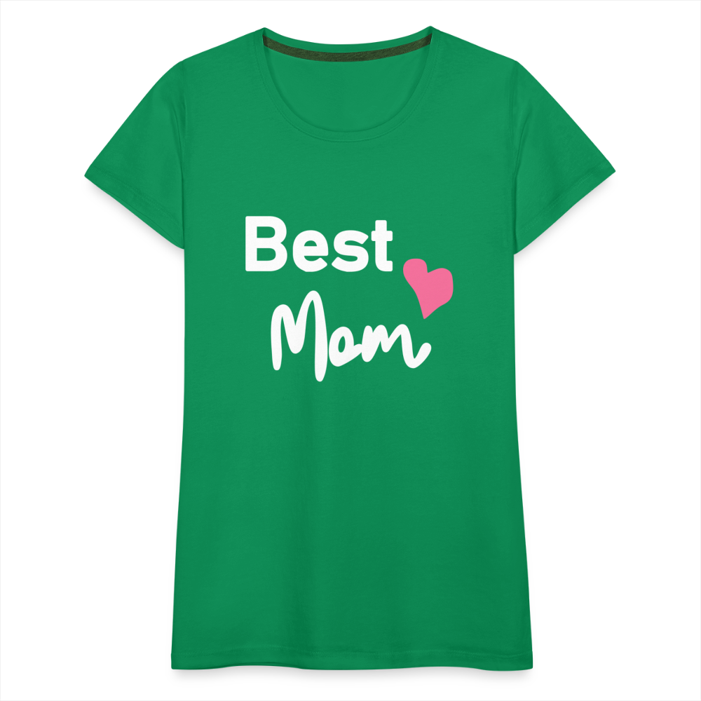 Frauen Premium T-Shirt - Best Mom Herz - Kelly Green