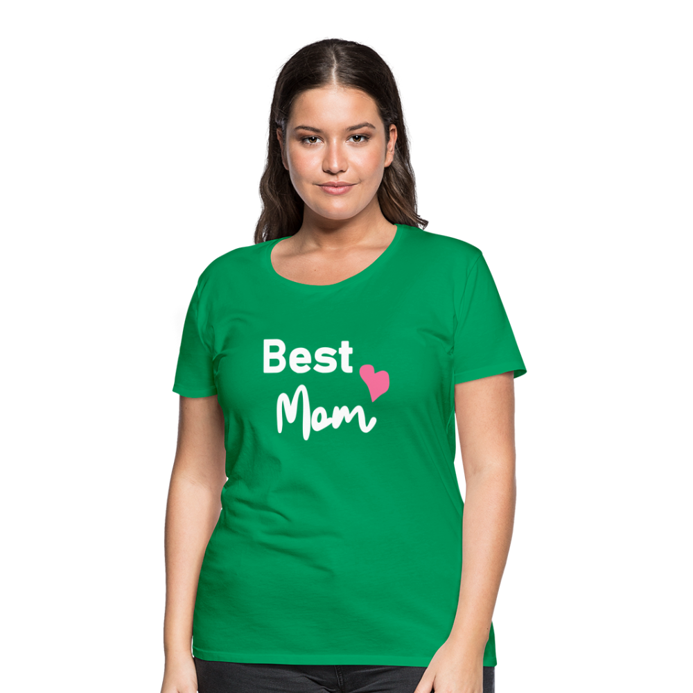 Frauen Premium T-Shirt - Best Mom Herz - Kelly Green