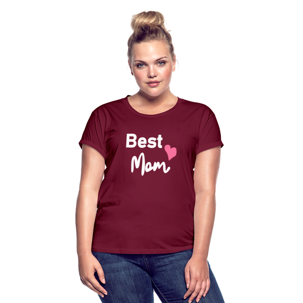 Frauen Oversize T-Shirt - Bordeaux