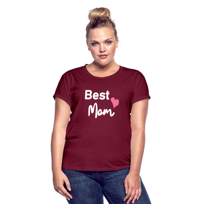 Frauen Oversize T-Shirt - Bordeaux