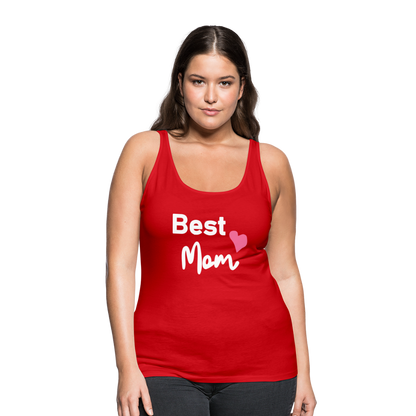 Frauen Premium Tank Top - Best Mom Herz - Rot