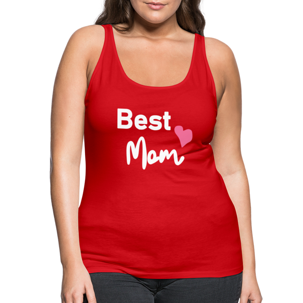 Frauen Premium Tank Top - Best Mom Herz - Rot