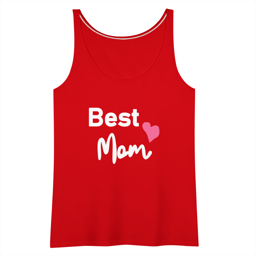 Frauen Premium Tank Top - Best Mom Herz - Rot