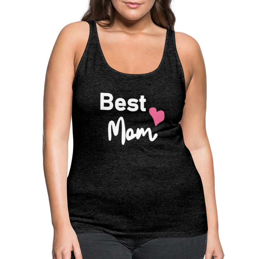 Frauen Premium Tank Top - Best Mom Herz - Anthrazit