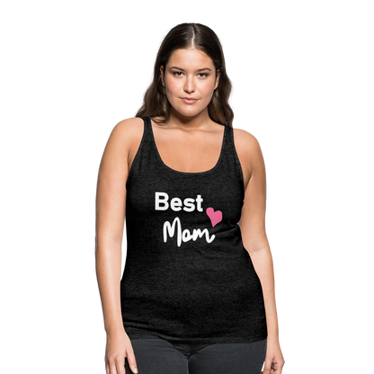 Frauen Premium Tank Top - Best Mom Herz - Anthrazit