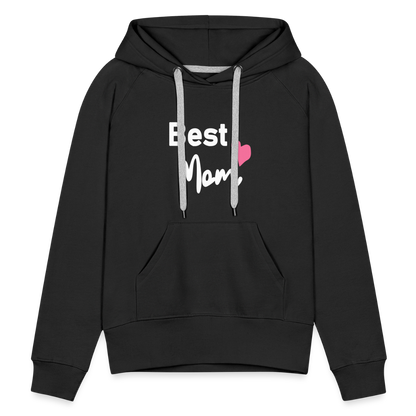 Frauen Premium Hoodie - Best Mom Herz - Schwarz