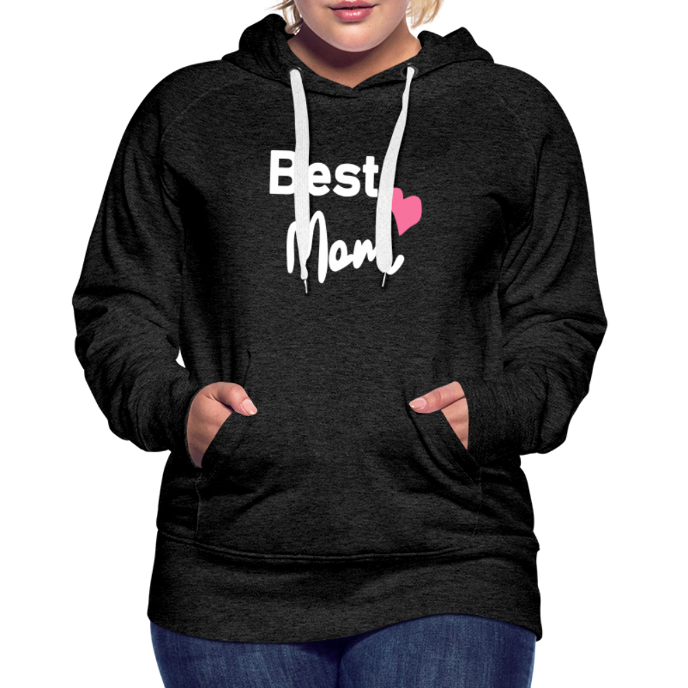 Frauen Premium Hoodie - Best Mom Herz - Anthrazit