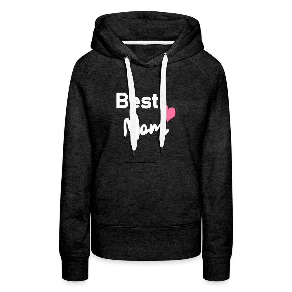 Frauen Premium Hoodie - Best Mom Herz - Anthrazit