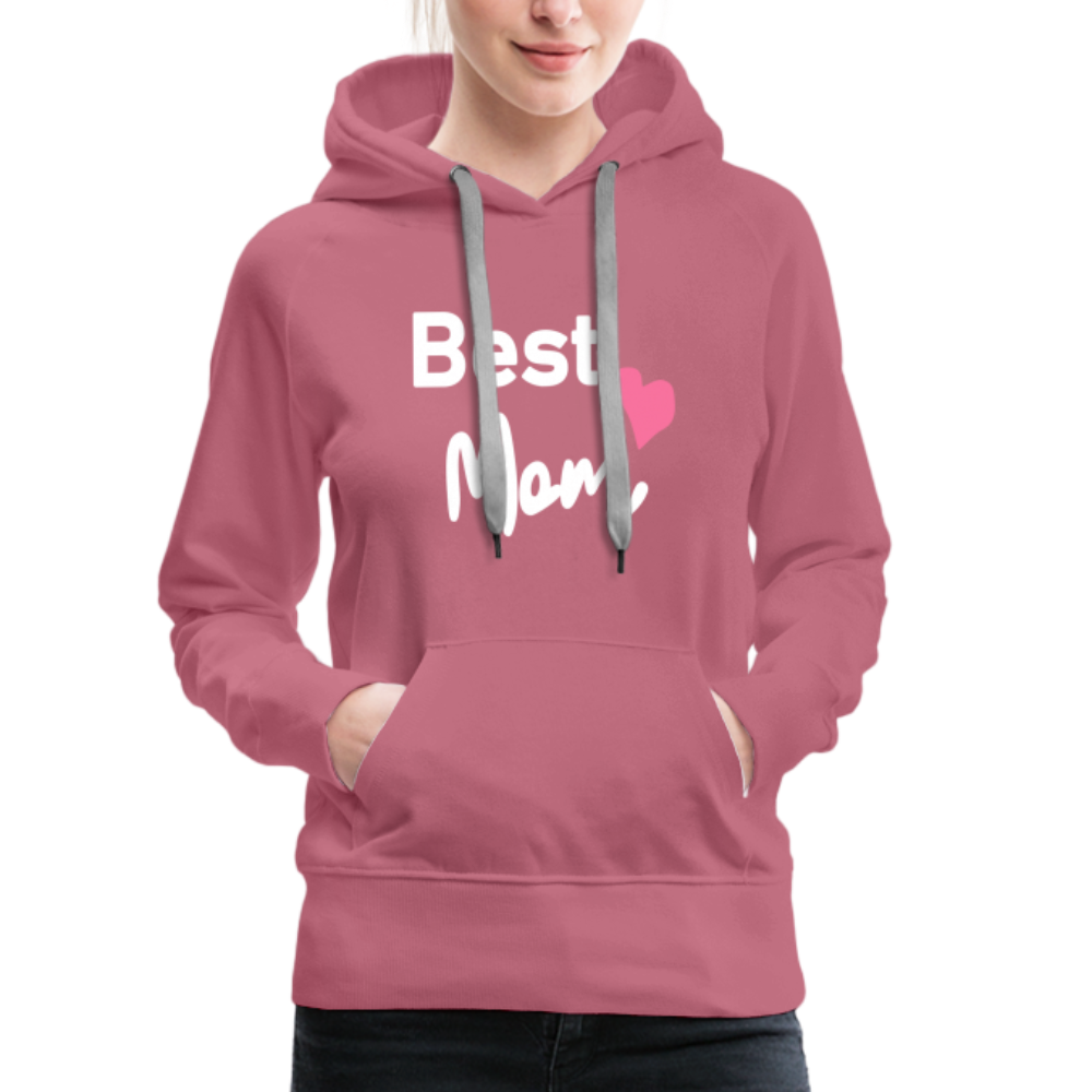 Frauen Premium Hoodie - Best Mom Herz - Malve