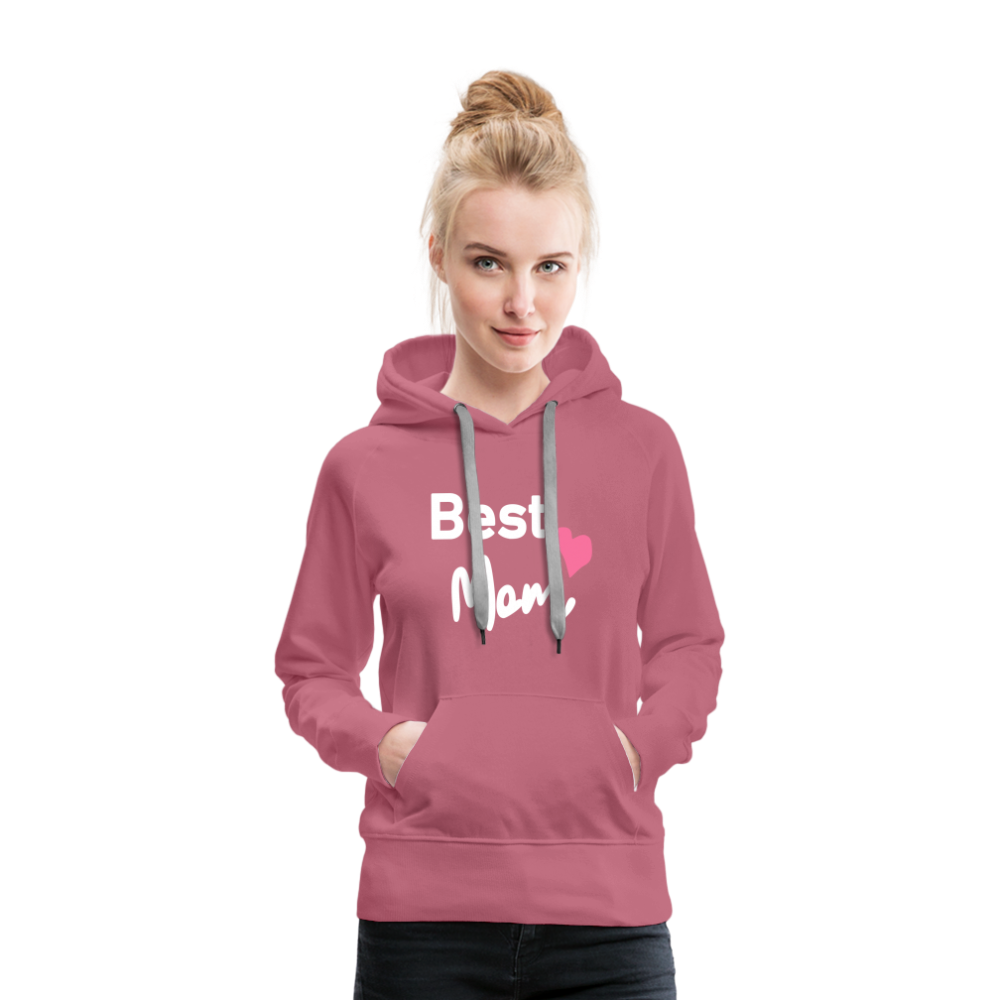 Frauen Premium Hoodie - Best Mom Herz - Malve