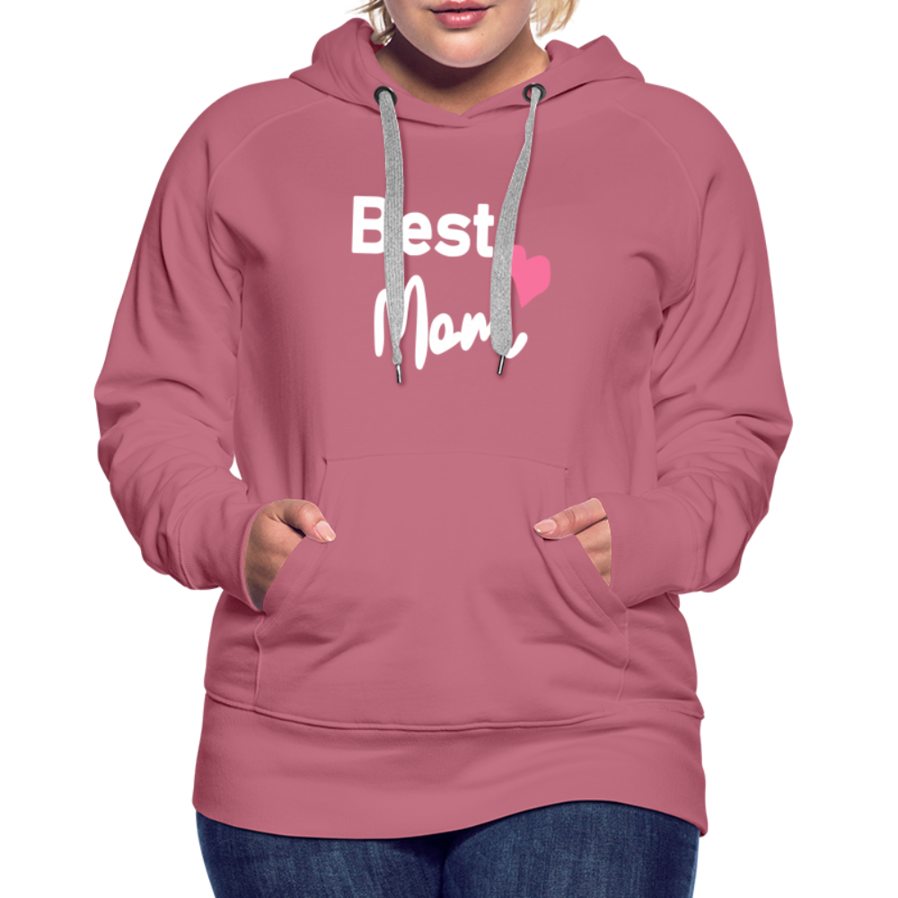 Frauen Premium Hoodie - Best Mom Herz - Malve