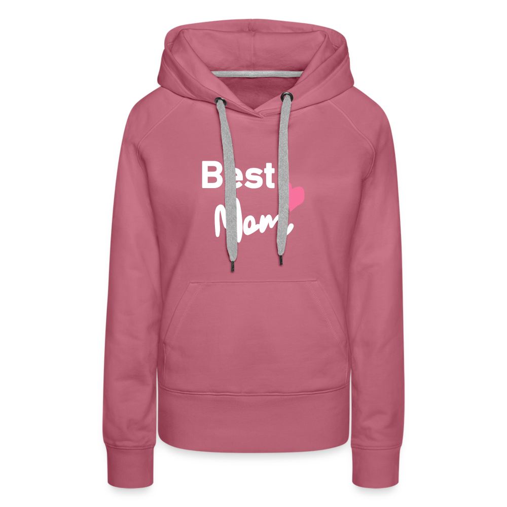 Frauen Premium Hoodie - Best Mom Herz - Malve