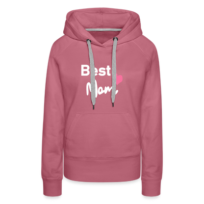 Frauen Premium Hoodie - Best Mom Herz - Malve