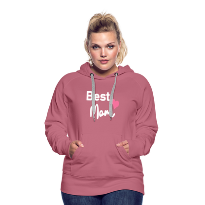 Frauen Premium Hoodie - Best Mom Herz - Malve