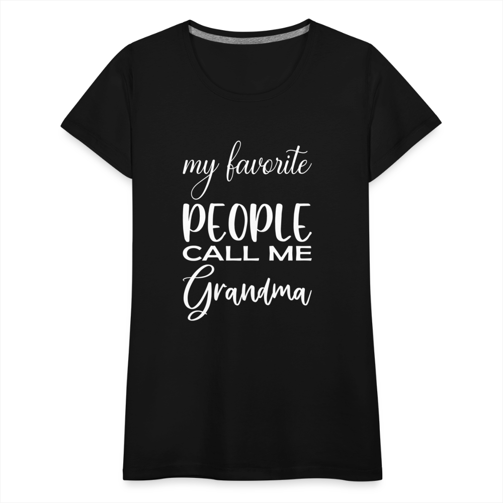 Frauen Premium T-Shirt - Grandma - Schwarz