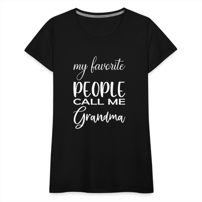 Frauen Premium T-Shirt - Grandma - Schwarz