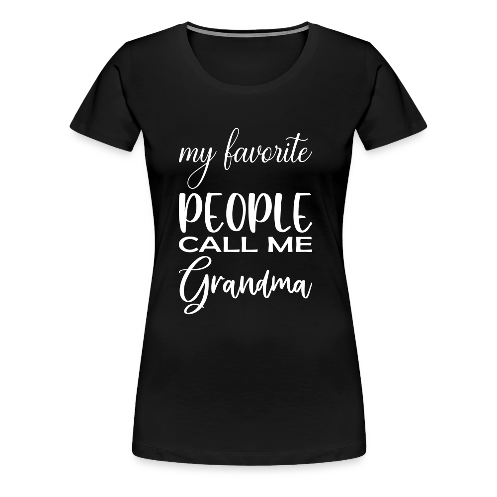 Frauen Premium T-Shirt - Grandma - Schwarz