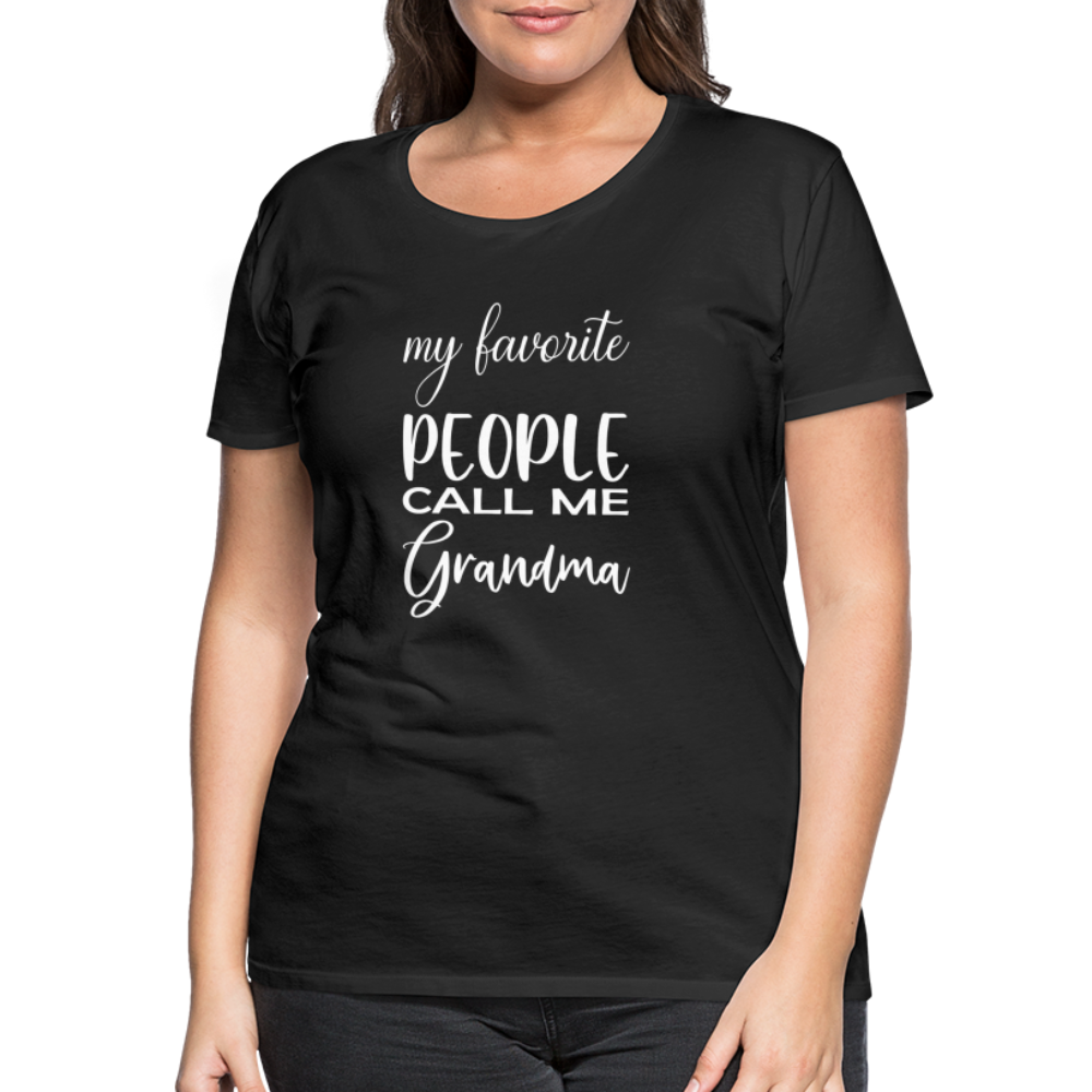 Frauen Premium T-Shirt - Grandma - Schwarz