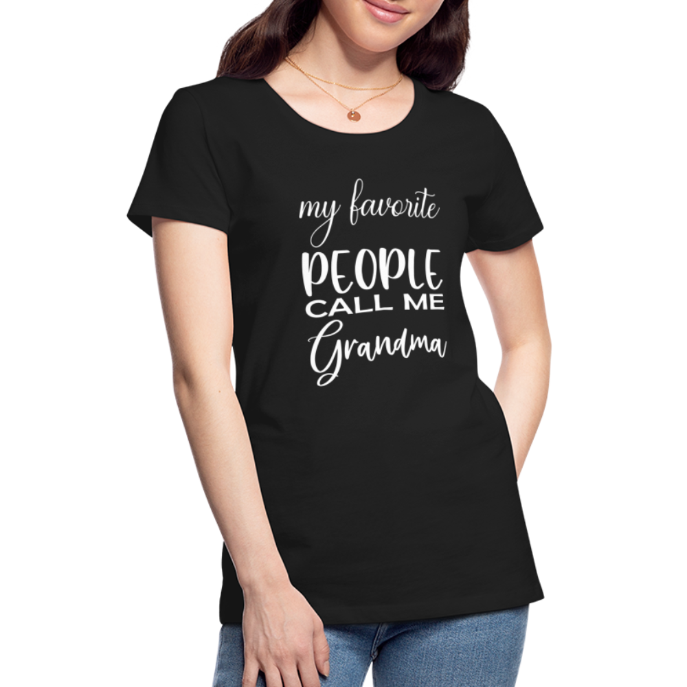 Frauen Premium T-Shirt - Grandma - Schwarz