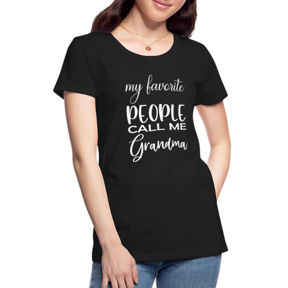 Frauen Premium T-Shirt - Grandma - Schwarz