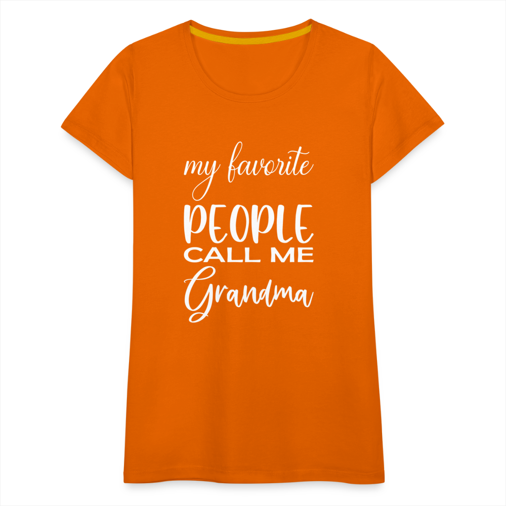 Frauen Premium T-Shirt - Grandma - Orange