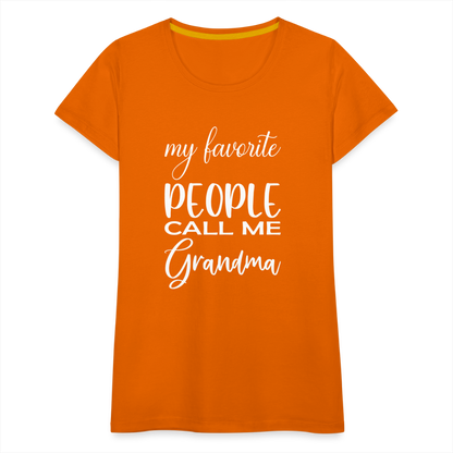 Frauen Premium T-Shirt - Grandma - Orange