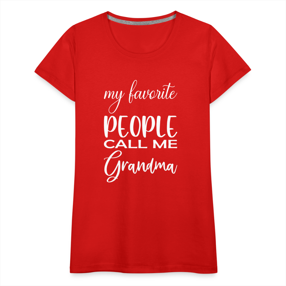 Frauen Premium T-Shirt - Grandma - Rot