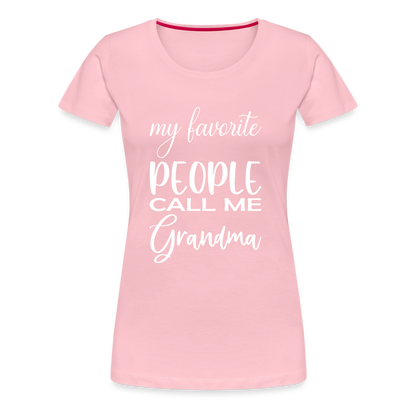 Frauen Premium T-Shirt - Grandma - Hellrosa