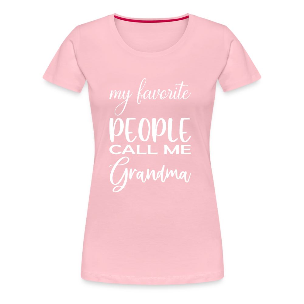 Frauen Premium T-Shirt - Grandma - Hellrosa