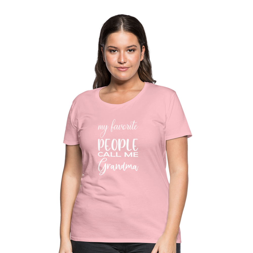 Frauen Premium T-Shirt - Grandma - Hellrosa