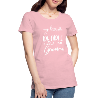 Frauen Premium T-Shirt - Grandma - Hellrosa