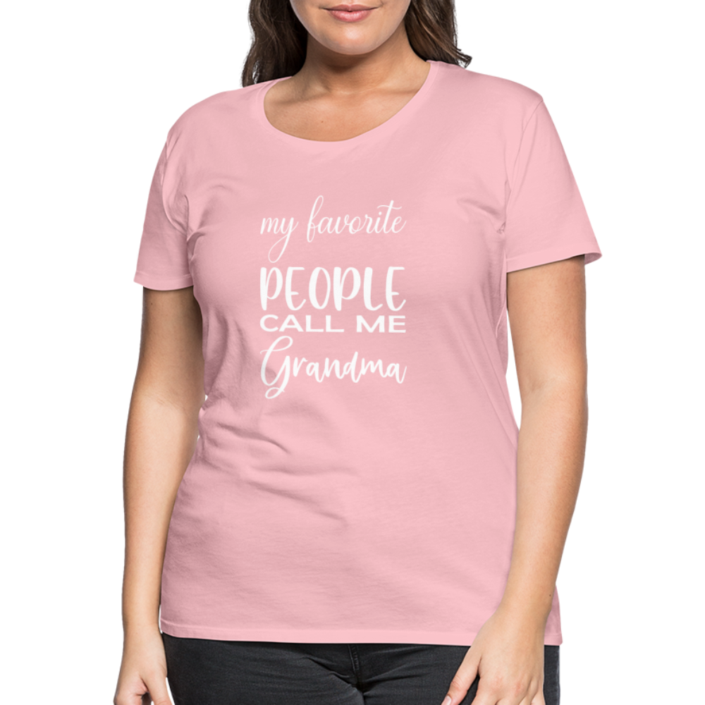 Frauen Premium T-Shirt - Grandma - Hellrosa