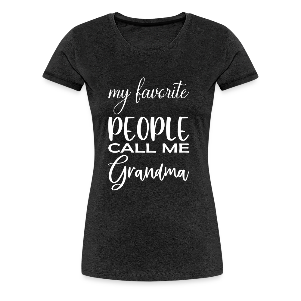 Frauen Premium T-Shirt - Grandma - Anthrazit