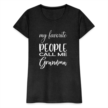 Frauen Premium T-Shirt - Grandma - Anthrazit