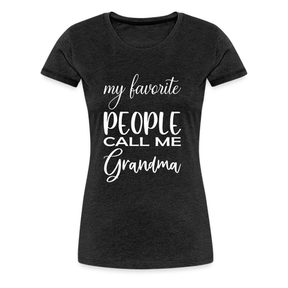 Frauen Premium T-Shirt - Grandma - Anthrazit