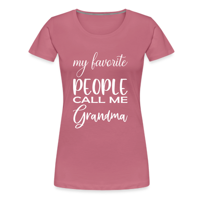 Frauen Premium T-Shirt - Grandma - Malve