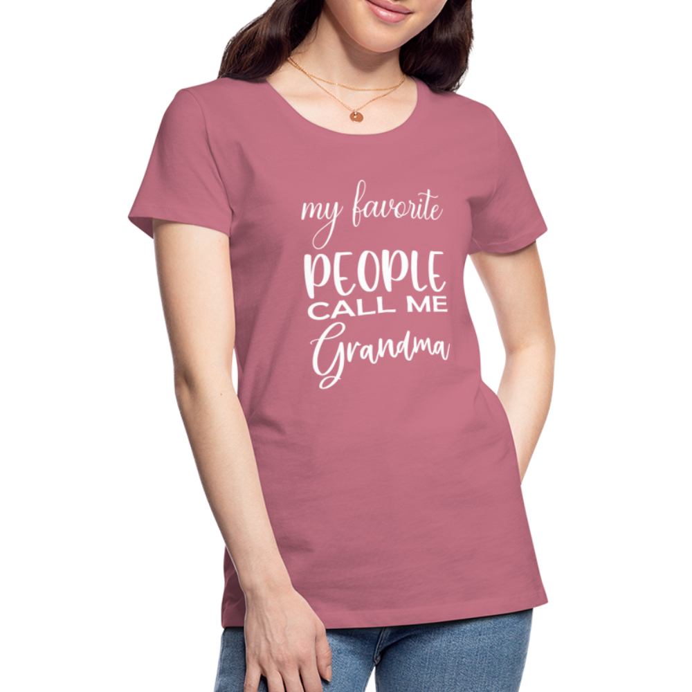 Frauen Premium T-Shirt - Grandma - Malve