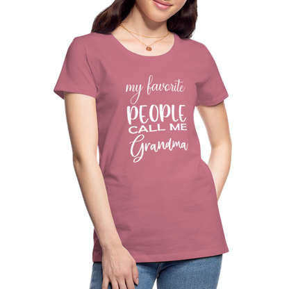 Frauen Premium T-Shirt - Grandma - Malve