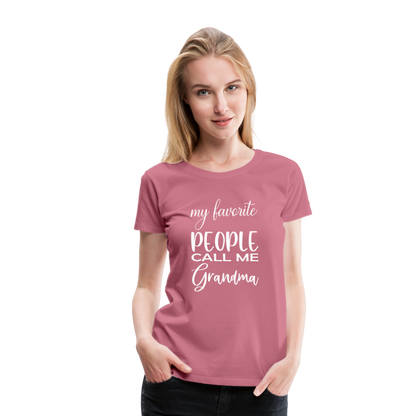 Frauen Premium T-Shirt - Grandma - Malve