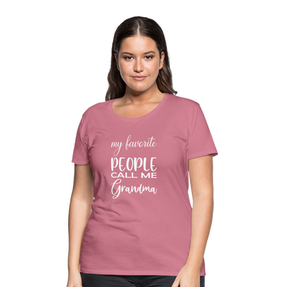 Frauen Premium T-Shirt - Grandma - Malve