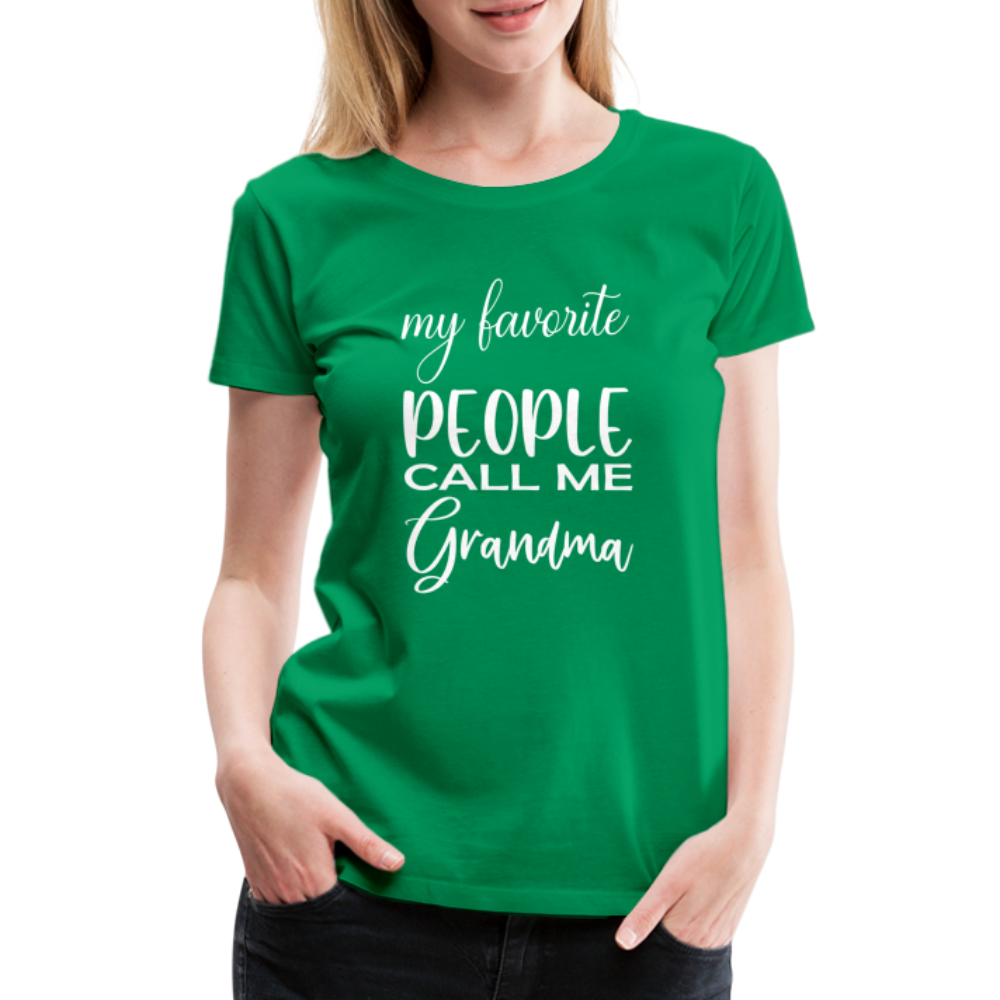 Frauen Premium T-Shirt - Grandma - Kelly Green