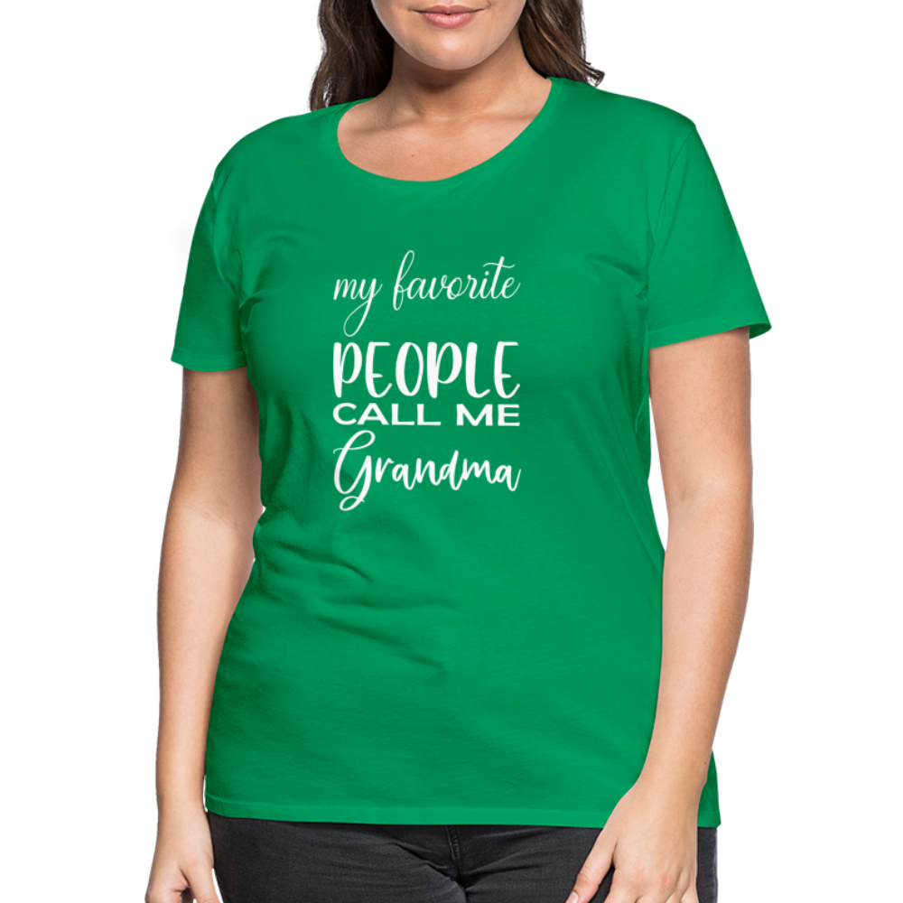 Frauen Premium T-Shirt - Grandma - Kelly Green