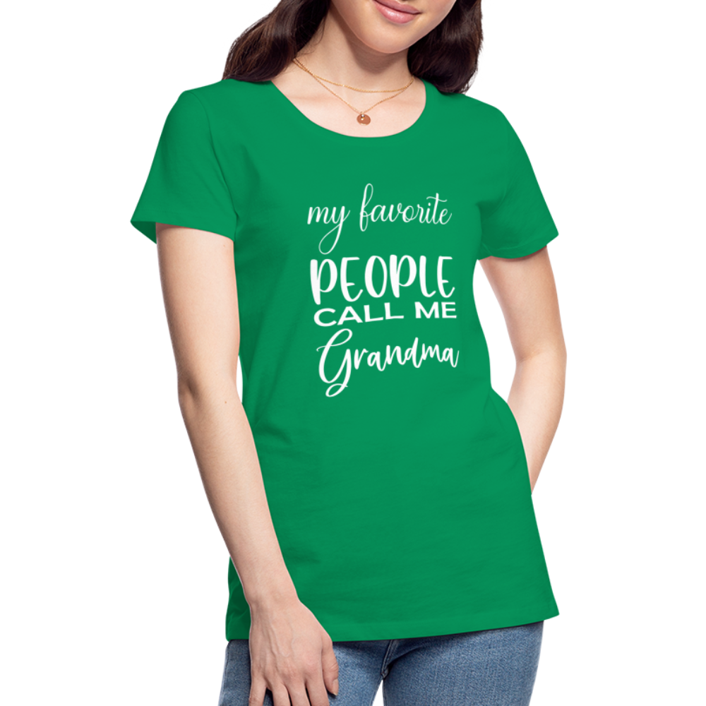 Frauen Premium T-Shirt - Grandma - Kelly Green