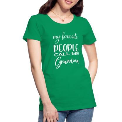 Frauen Premium T-Shirt - Grandma - Kelly Green