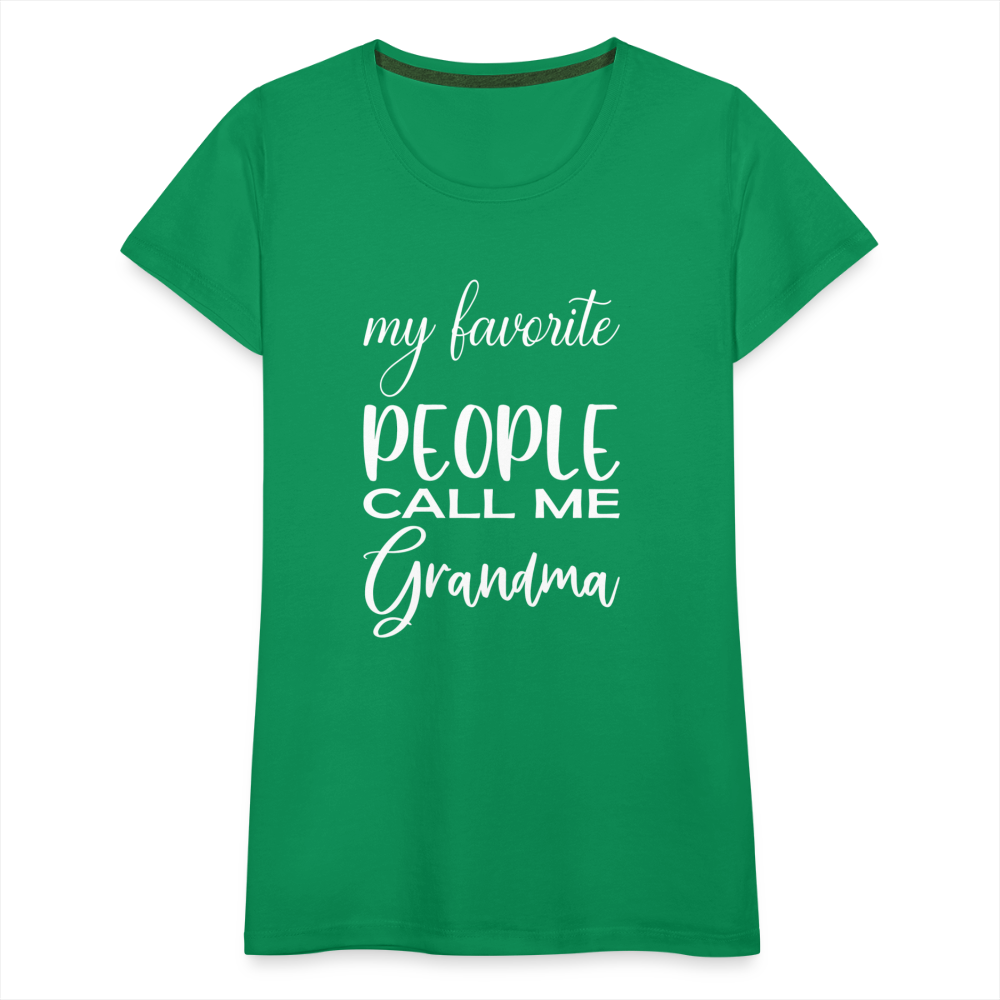 Frauen Premium T-Shirt - Grandma - Kelly Green