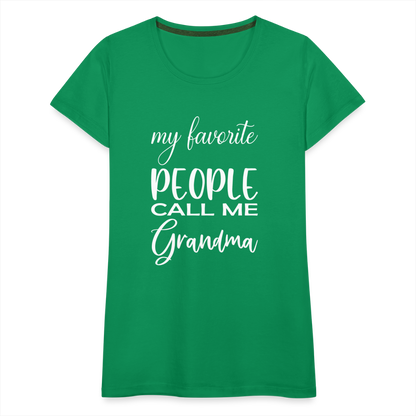 Frauen Premium T-Shirt - Grandma - Kelly Green