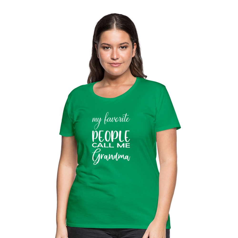 Frauen Premium T-Shirt - Grandma - Kelly Green