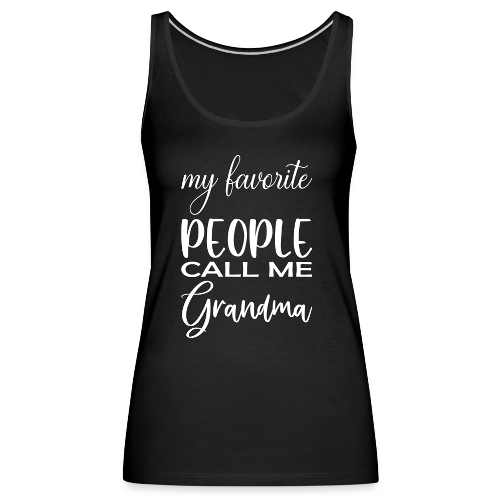 Frauen Premium Tank Top - Grandma - Schwarz