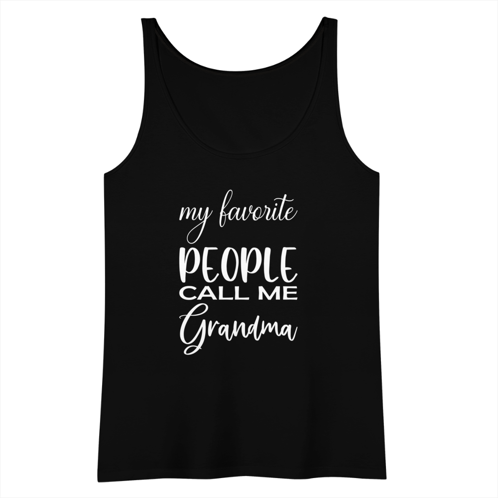 Frauen Premium Tank Top - Grandma - Schwarz