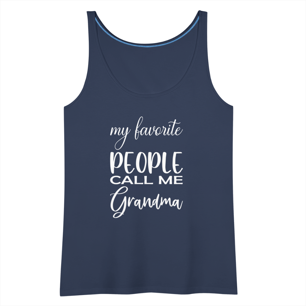 Frauen Premium Tank Top - Grandma - Navy